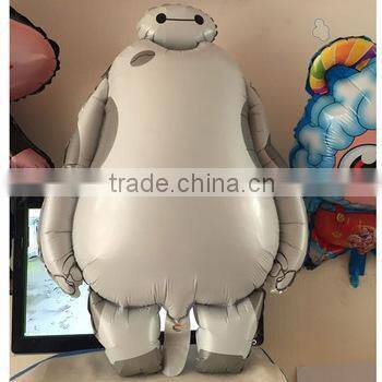 Fashion colorful inflatable balloon, shine helium balloon, printed baymax balloon