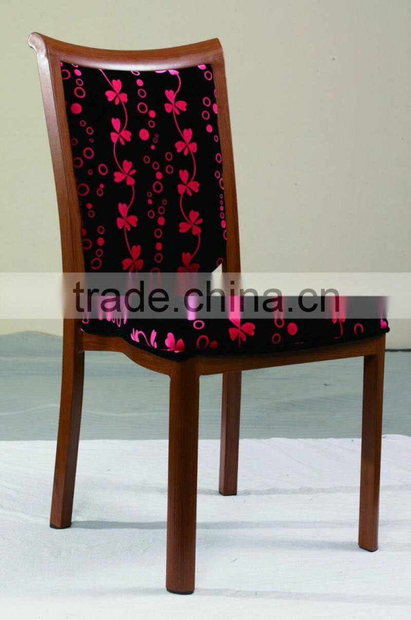 aluminum stacking wood imitation hotel banquet chair for sale