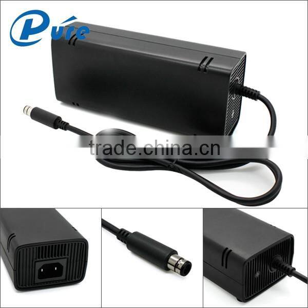 power supply for xbox360 E vedio games accessories manufacturer for XBOX360 E AC adapter for xbox360 e charging cord