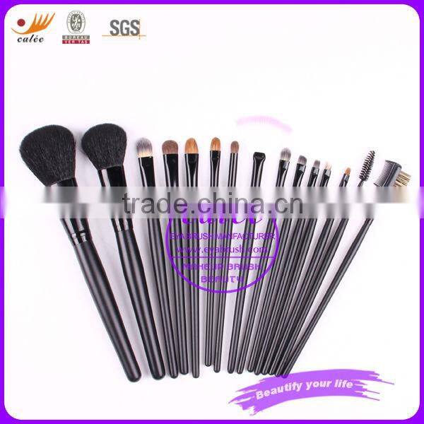 newest 16pcs top quality animal hair makeup brushes