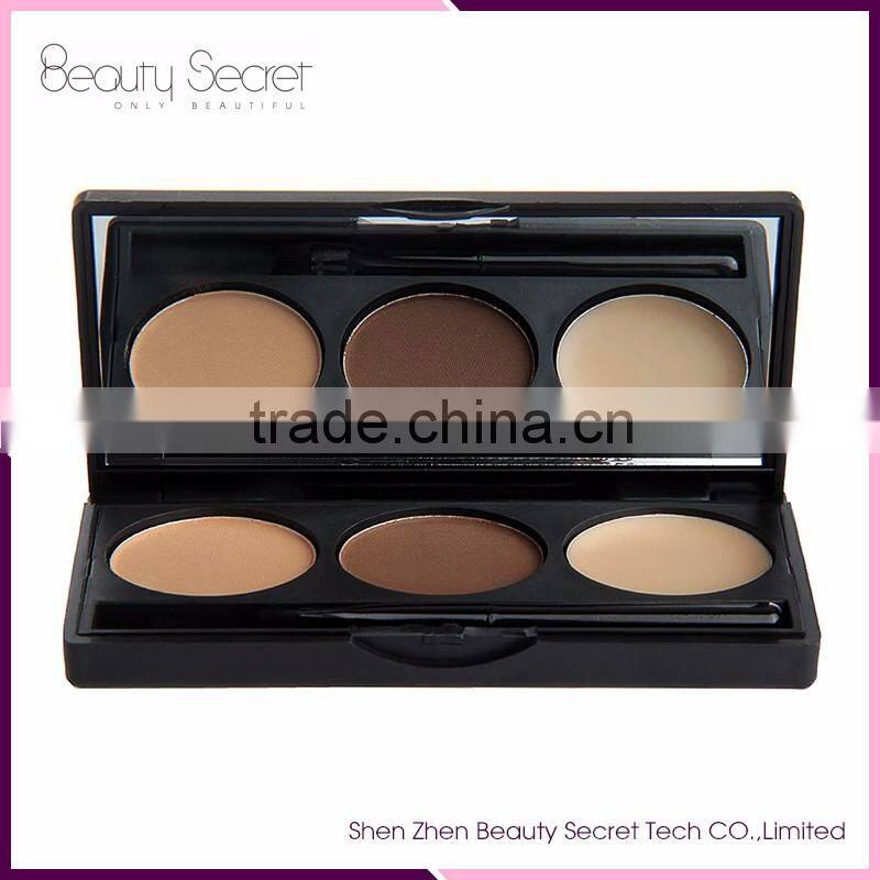 3 color Eye Brow Palette Professional Make up Eyebrow kit