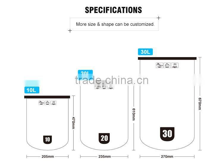 100% waterproof dry bag 5L,10L,15L,20L,30L,40L