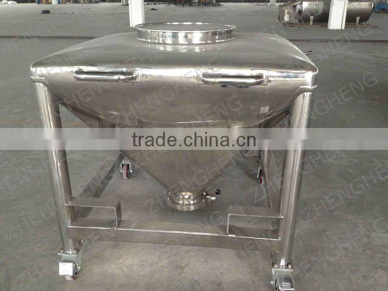 Stainless steel feeding hopper