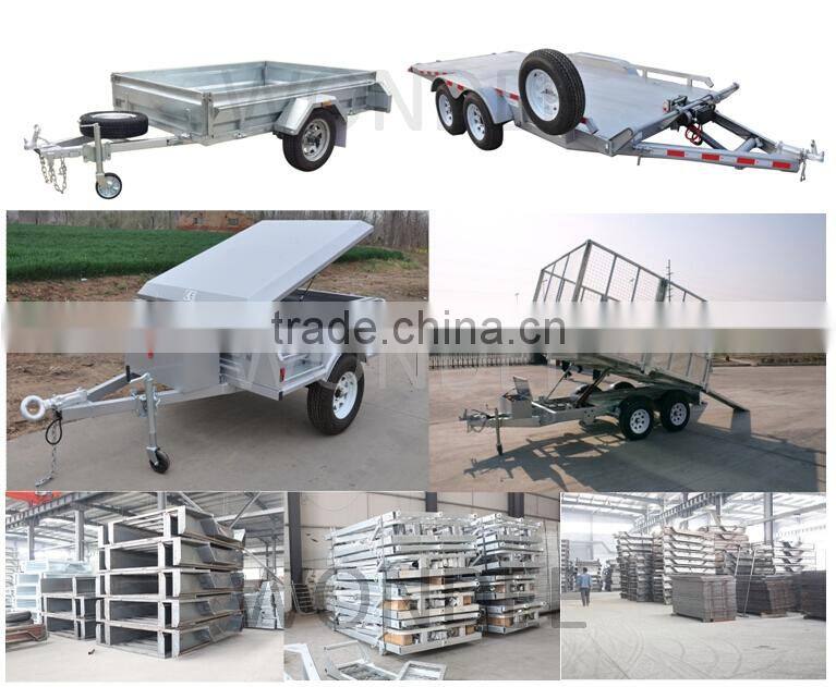 Hot Dipped Galvanizing 7'x4' Car Trailer Cage Tipping Trailer