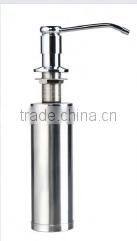 Brass soap dispenser. Deck mounted.