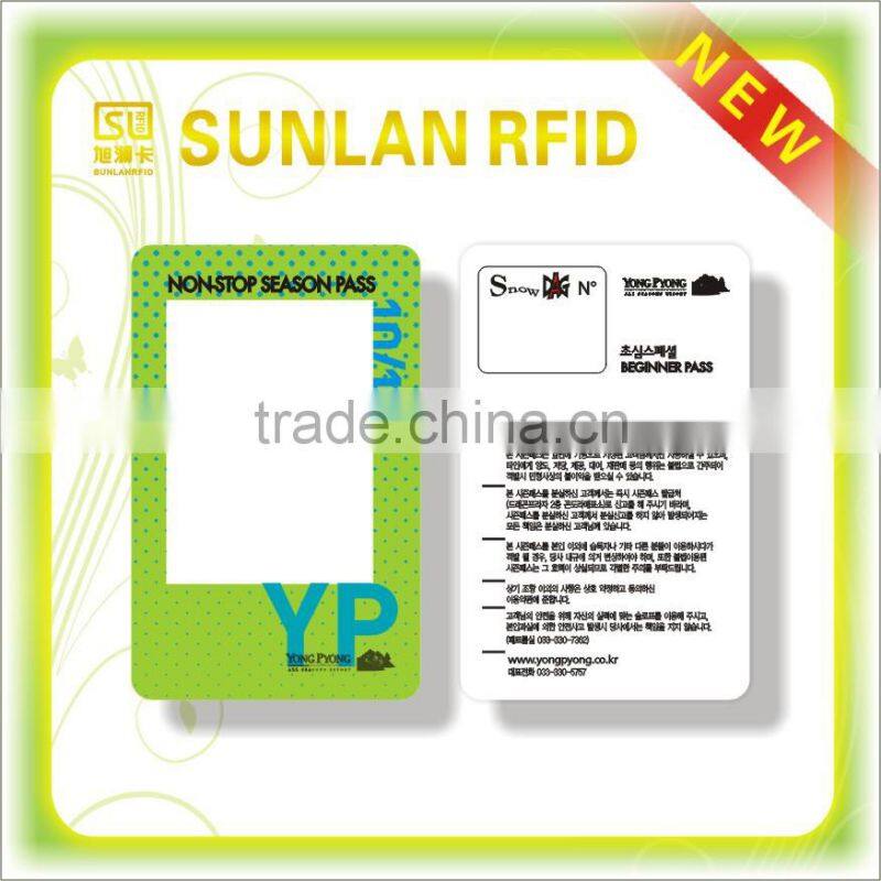 SPA Visual rewritable card with thermal printing