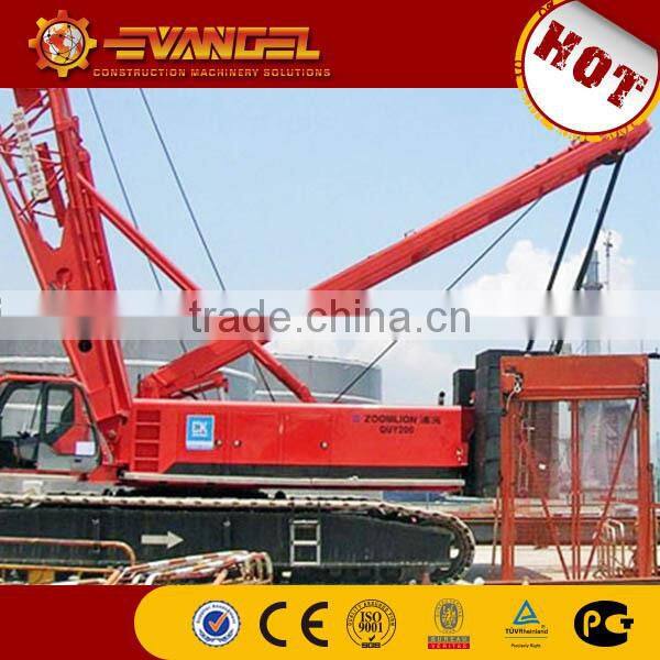 Supply Zoomlion Hot Sale 200 ton Crawler Crane QUY200 price
