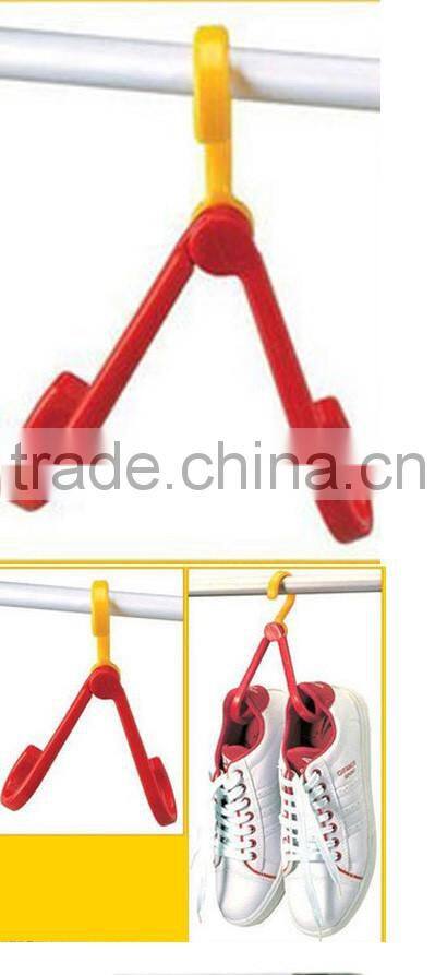plastic foldable travel hangers coat shoe hangers