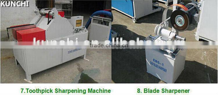 hot sale industrial professional wood/bamboo toothpick multifunctional blade sharpener machine by single set or whole line