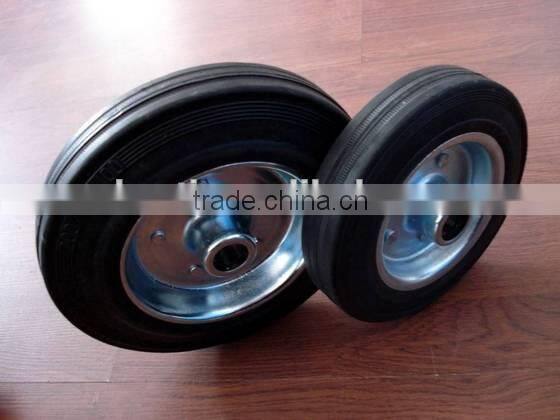 solid rubber wheel for small wood wagon