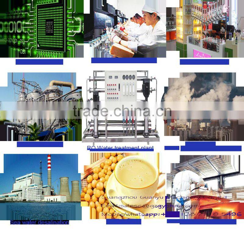 FRP material filter industrial RO 500L/h pure water equipment treatment plant