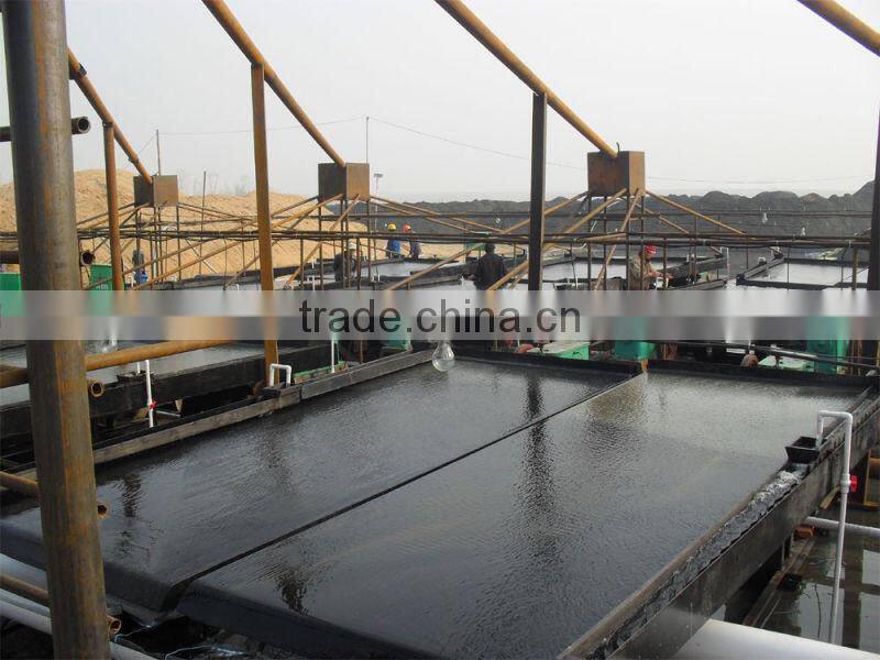 Shaking table for rock ore gold/alluvial gold