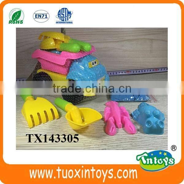 2017 plastic sand beach tools toys for children outdoor activity 6pcs