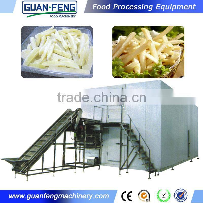 frozen french fries machinery/ automatic french fry machine