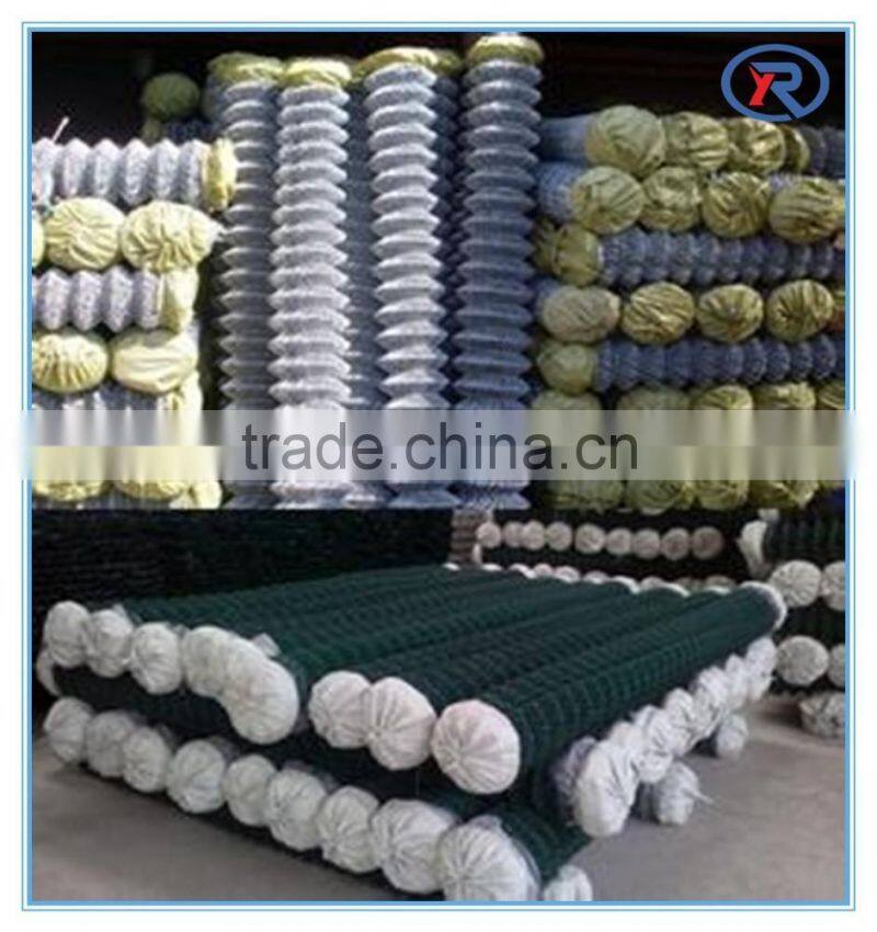 Hebei China Galvanized/PVC coated plastic chain link wire mesh