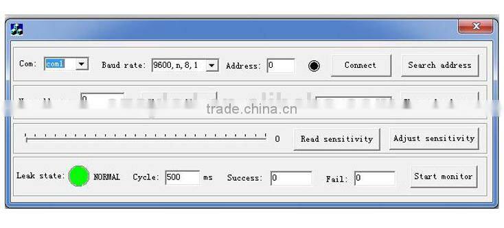 China high performance water leak sensor with software to record data, water leak detector rs485, leakage sensor alarm