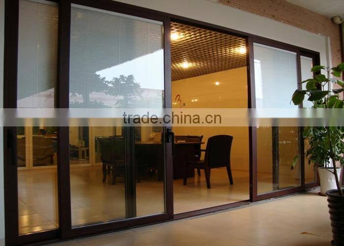 CE/ISO restaurant aluminum profile exterior glass doors