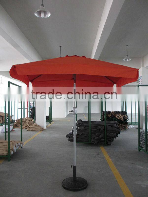 square outdoor steel big sun umbrella
