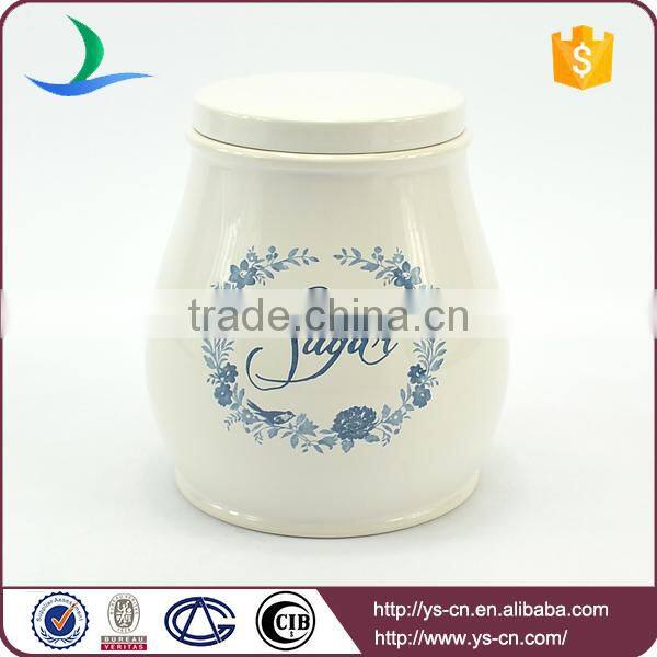 Modern decal ceramic 5pcs bread jar container sets