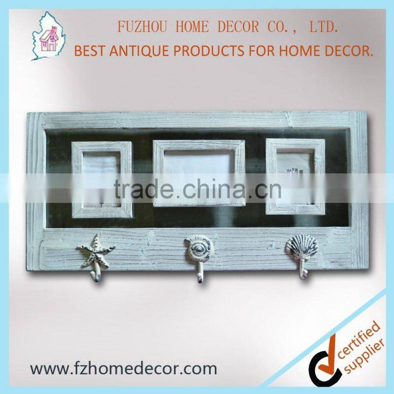 Unique design double glasses wall photo picture frame with hangers