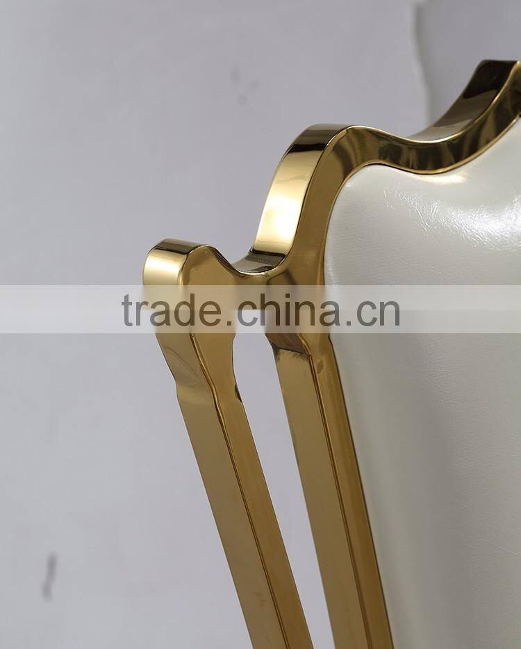 New modern stainless steel dining chair for sale