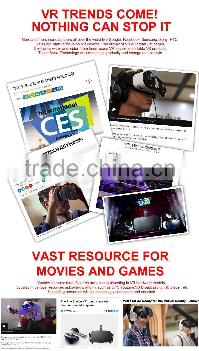 New Design! 3d Glasses VR case 3.0 Professional Google Cardboard VR case 3 plus