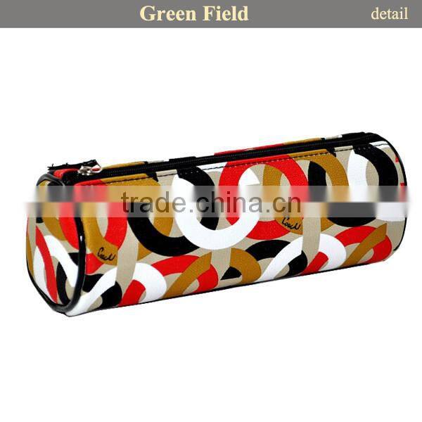 2017 fashion leisure pu stationery bag pencil case for teenager