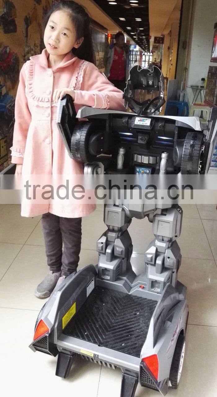 Children Ride On Baby Car, Stand Up Ride On Electric Mobility Robot Baby Car, Gifts For Kids Transformer Robot Electric Car