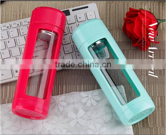 Promotional fancy water glass bottle 10 gallon double wall glass water bottle