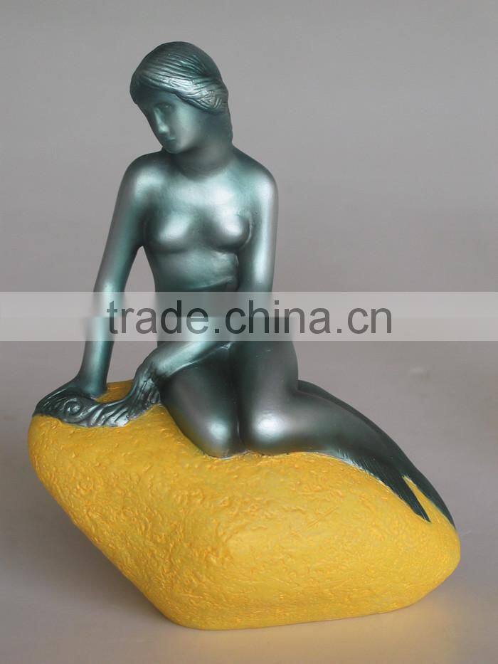 Polystone resin Denmark the little mermaid replica model