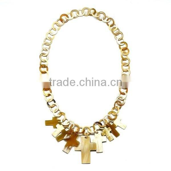 High quality best selling real buffalo horn beautiful chain necklace from Vietnam