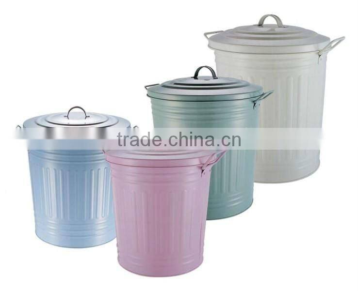 Black Trash Bin Set of 5