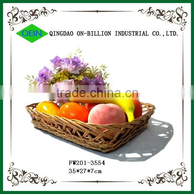 Made in China handmade weaving fruit wicker tray