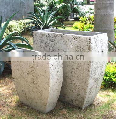 New Design Light cement planter, GRC products, Concrete flower planter