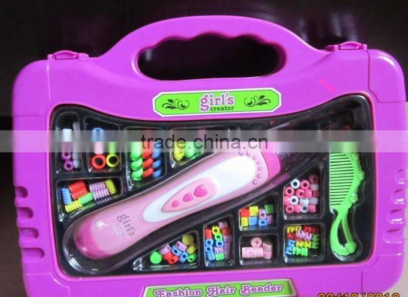 hot sale fashion plastic DIY hair beaders for children