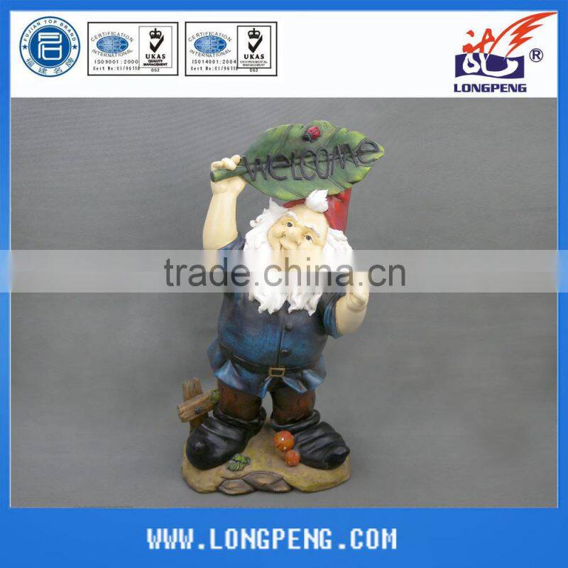 Polyresin Garden Dwarfs,Resin Garden The Seven Dwarfs,Rein Gnome Statues for Garden Decor