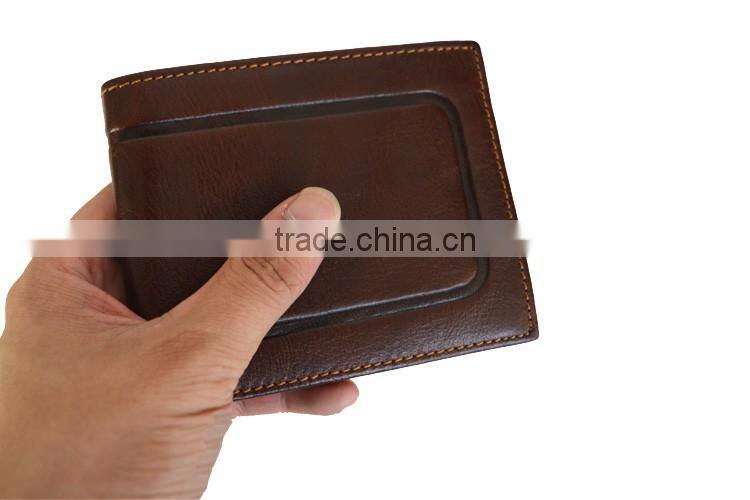 Minimal Leather Wallet Personalized Wallet RFID Blocking Leather with card holder bussiness