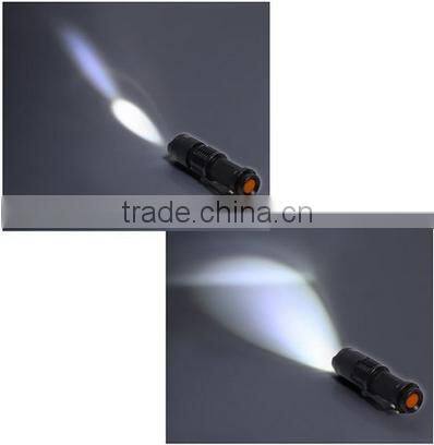 Aluminum Adjustable LED Flashlight Mini Torch 3 Light Mode C0044