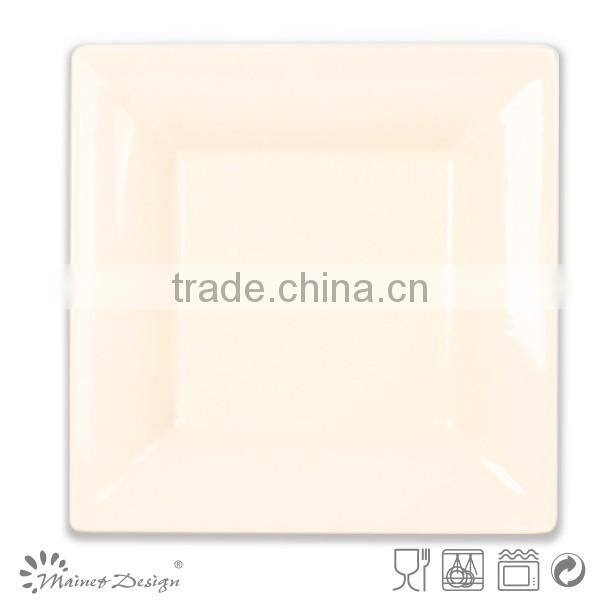 stoneware square plate for restaurant
