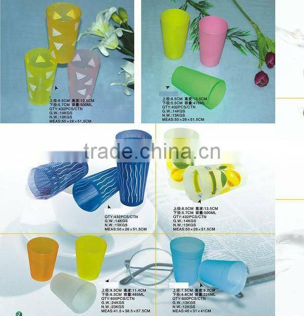 plastic cup with flower