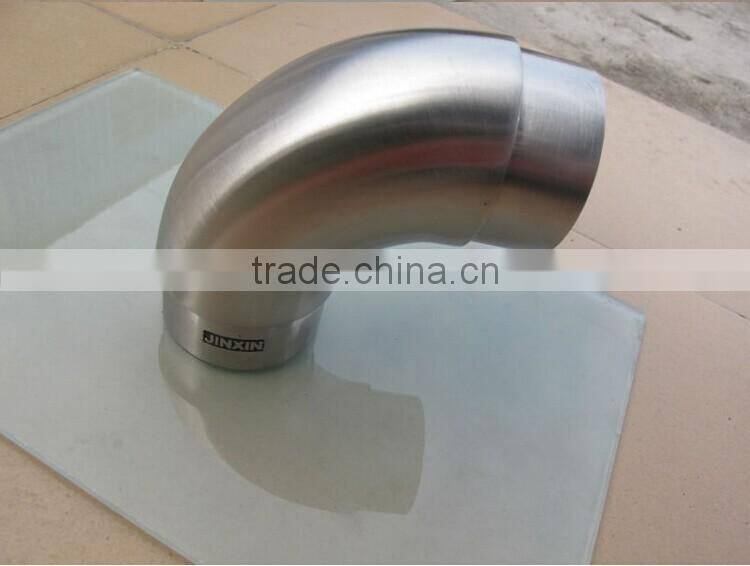 JINXIN high quality handrail pipe elbow fitting_stainless steel 304 welded pipe fittings elbow