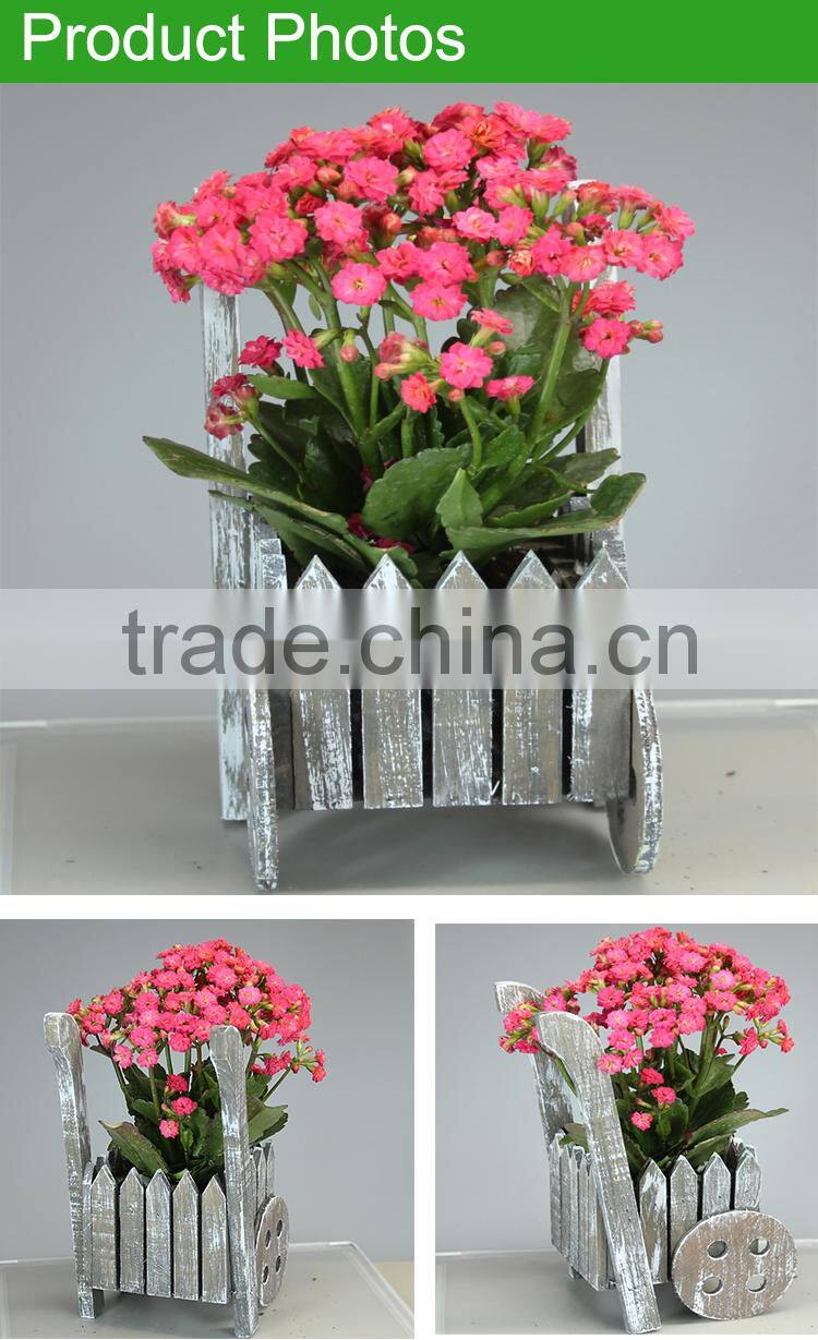 Decoration garden wooden flower pots stands and flower planter