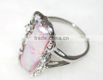 18K gold baroque pearl Tahitian Pearl Ring