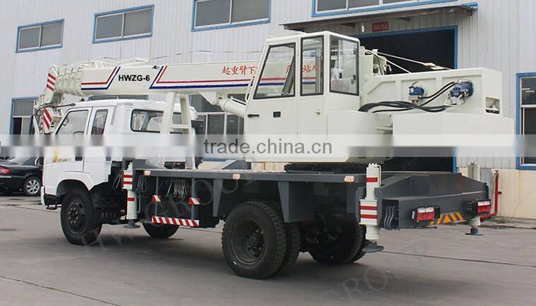 Factory 6 Ton Used Truck Crane With Boom Crane