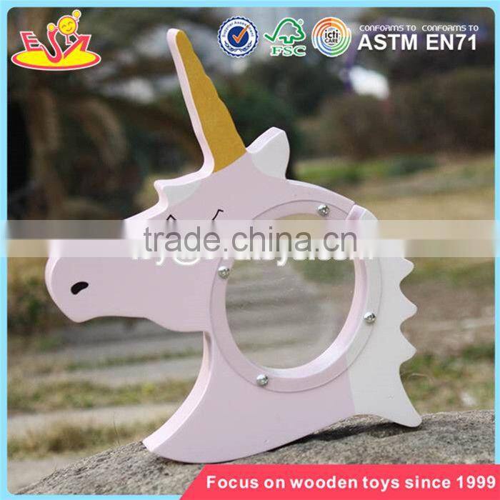 wholesale lovely wooden unicorn piggy bank new design wooden unicorn piggy bank for kids W02A257