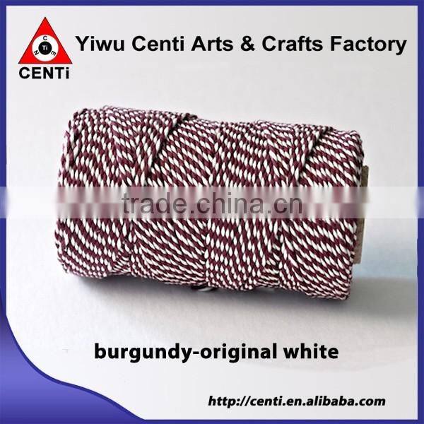 Top sale China beefeater red and original white natural cotton baker twine
