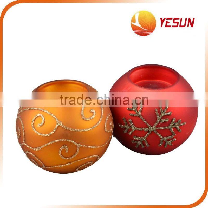 Christmas Candle Holder,Glass Candle Holder ,Glass Christmas Candle Holder