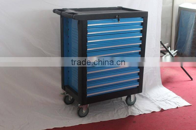 Ten drawers medium tool trolley /tool box with castor
