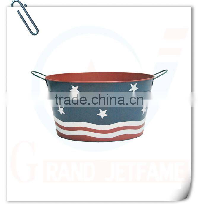 bar decoration pink metal ice bucket