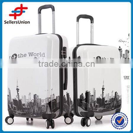 HOT SALE CHEAP PS LUGGAGE 3 PCS PER SET airplane DESIGN